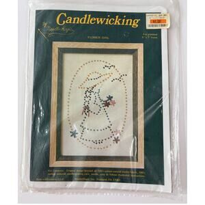 Vintage Candlewicking by Needle Magic "Flower Girl" Kit New in Package